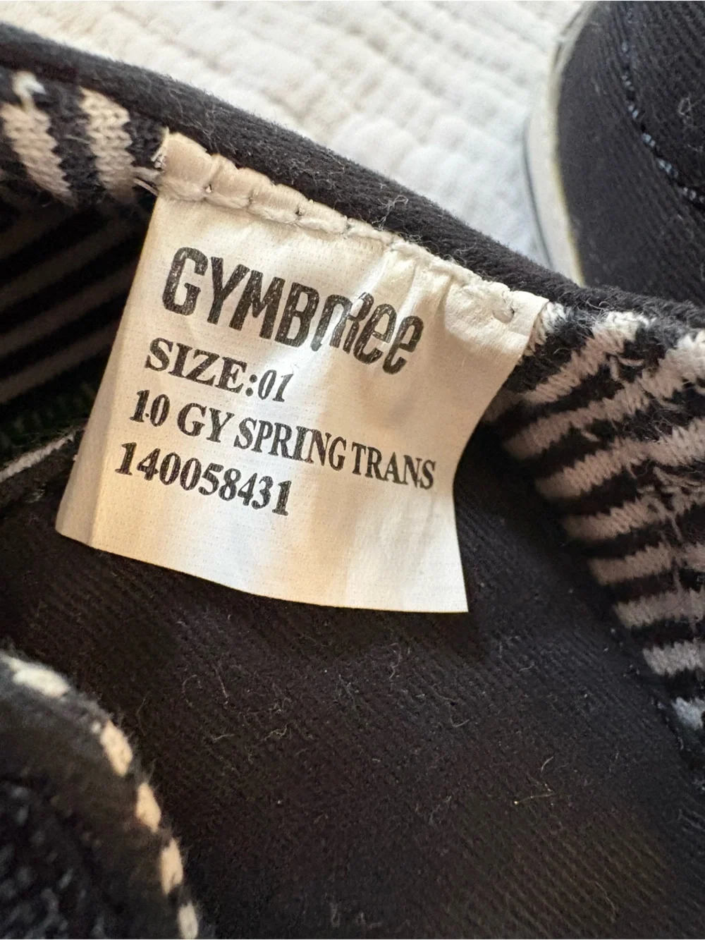 Gymboree Black and White Baby Canvas Sneakers